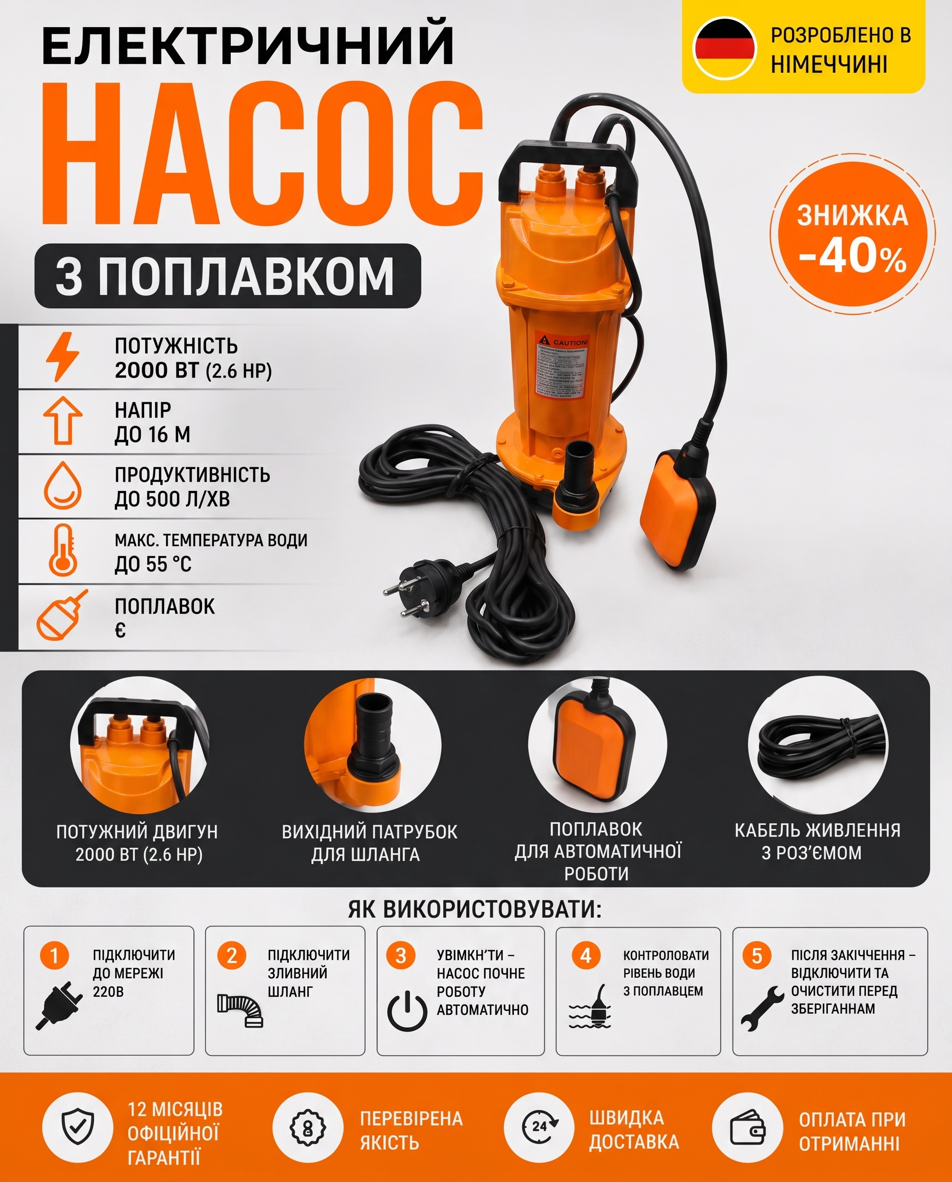 Водяний насос UKC 9701